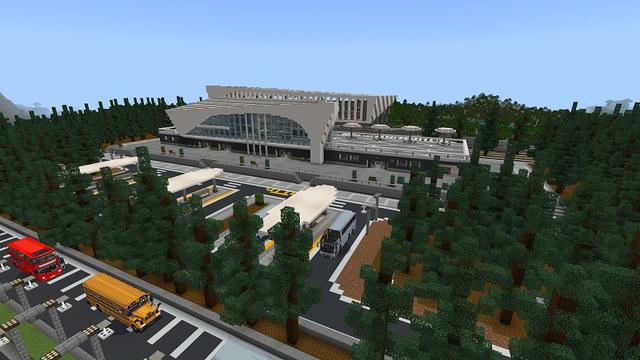 Screenshot of the Minecraft Bedrock Marketplace product Bus City created by Withercore.