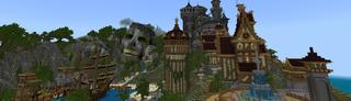 Panorama of the Minecraft Bedrock Marketplace product Cursed Island created by Withercore.