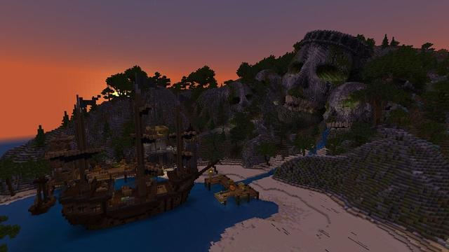 Screenshot of the Minecraft Bedrock Marketplace product Cursed Island created by Withercore.