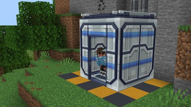 Screenshot of the Minecraft Bedrock Marketplace product Elevators Add-On created by Withercore.