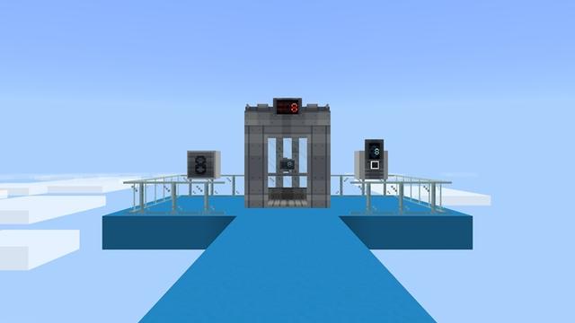 Screenshot of the Minecraft Bedrock Marketplace product Elevators Add-On created by Withercore.