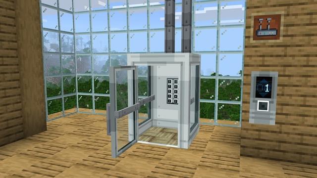 Screenshot of the Minecraft Bedrock Marketplace product Elevators Add-On created by Withercore.