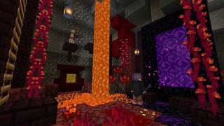 Screenshot of the Minecraft Bedrock Marketplace product Find the Button: Bubbles created by Withercore.