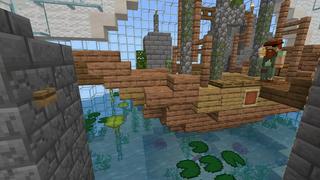 Screenshot of the Minecraft Bedrock Marketplace product Find the Button: Bubbles created by Withercore.