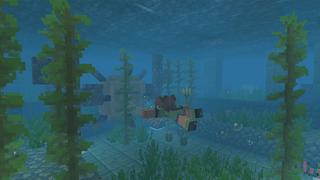 Screenshot of the Minecraft Bedrock Marketplace product Find the Button: Bubbles created by Withercore.