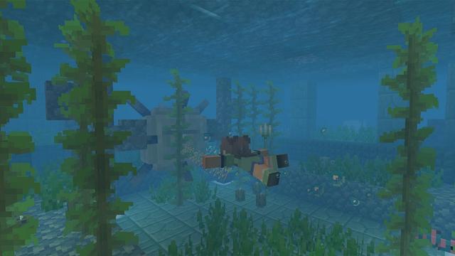Screenshot of the Minecraft Bedrock Marketplace product Find the Button: Bubbles created by Withercore.