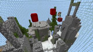 Screenshot of the Minecraft Bedrock Marketplace product Find the Button: Bubbles created by Withercore.