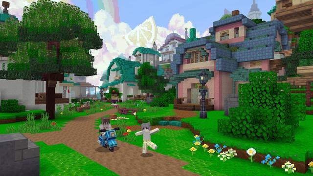 Screenshot of the Minecraft Bedrock Marketplace product Happy Town created by Withercore.