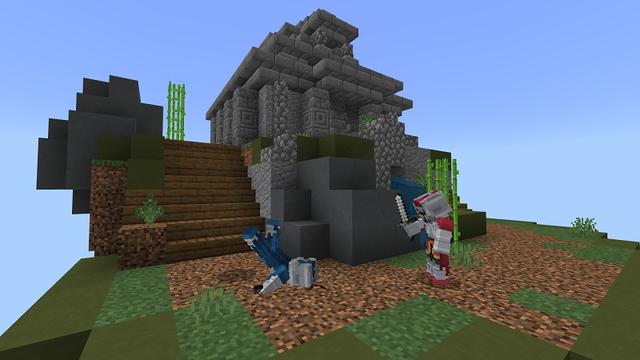 Screenshot of the Minecraft Bedrock Marketplace product Skywars 1vs1 created by Withercore.