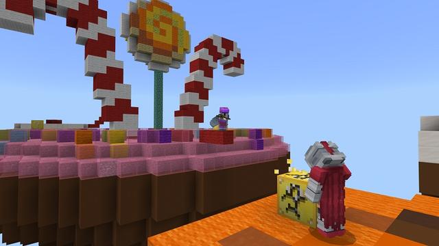 Screenshot of the Minecraft Bedrock Marketplace product Skywars 1vs1 created by Withercore.