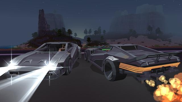 Screenshot of the Minecraft Bedrock Marketplace product Ultra Cars Add-On created by Withercore.