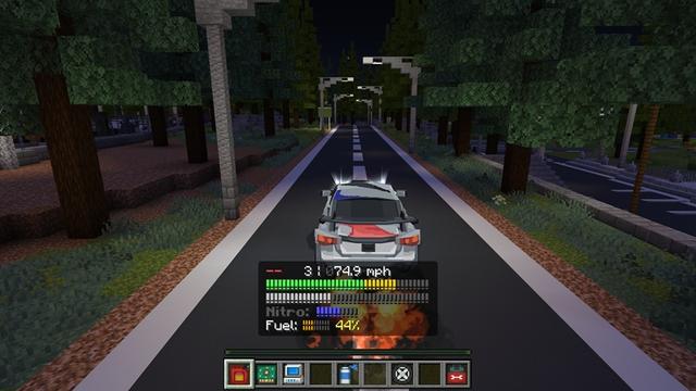 Screenshot of the Minecraft Bedrock Marketplace product Ultra Cars Add-On created by Withercore.