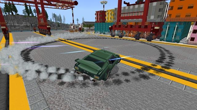 Screenshot of the Minecraft Bedrock Marketplace product Ultra Cars Add-On created by Withercore.