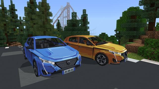 Screenshot of the Minecraft Bedrock Marketplace product Ultra Cars Add-On created by Withercore.