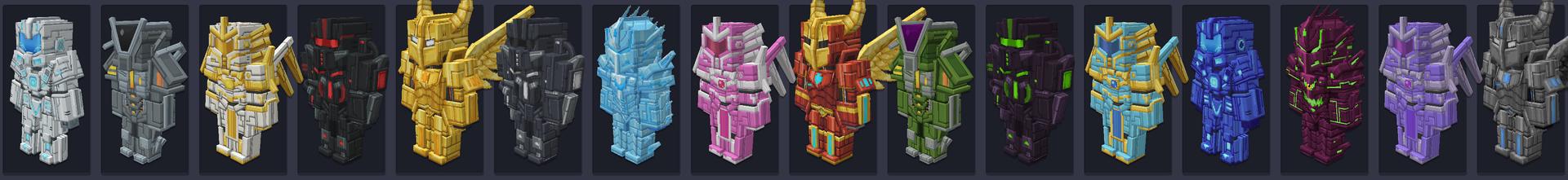 Panorama of the Minecraft Bedrock Marketplace product Advanced Power Suits Add-On created by Wonder.