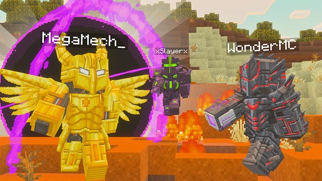 Screenshot of the Minecraft Bedrock Marketplace product Advanced Power Suits Add-On created by Wonder.