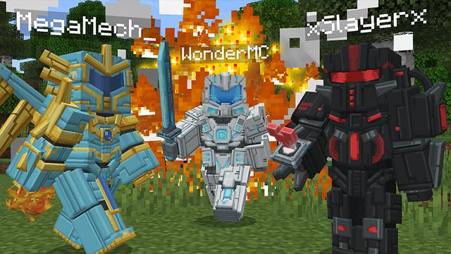 Screenshot of the Minecraft Bedrock Marketplace product Advanced Power Suits Add-On created by Wonder.