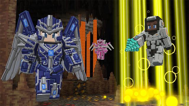 Screenshot of the Minecraft Bedrock Marketplace product Advanced Power Suits Add-On created by Wonder.