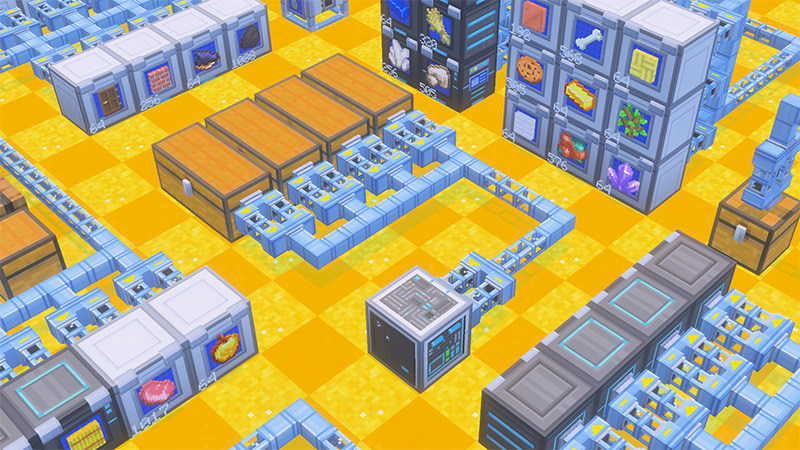 Screenshot of the Minecraft Bedrock Marketplace product Mod « Advanced Sorting & Storage » Add-On created by Wonder.