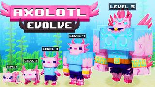 Thumbnail of the Minecraft Bedrock Marketplace product Axolotl Evolve created by Wonder.
