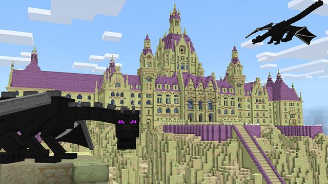 Screenshot of the Minecraft Bedrock Marketplace product Be an Ender Dragon created by Wonder.
