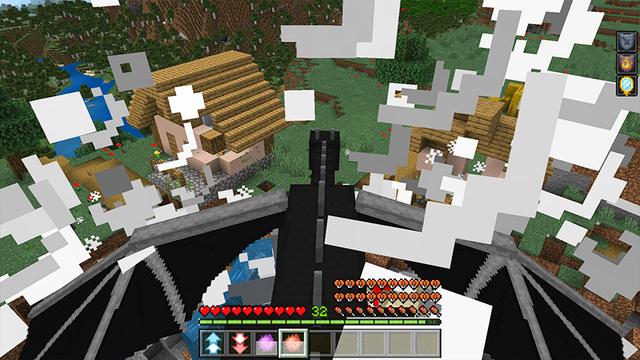Screenshot of the Minecraft Bedrock Marketplace product Be an Ender Dragon created by Wonder.