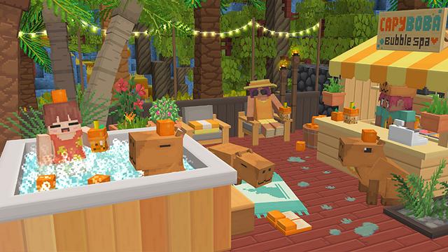 Screenshot of the Minecraft Bedrock Marketplace product Boba Tea Town created by Wonder.