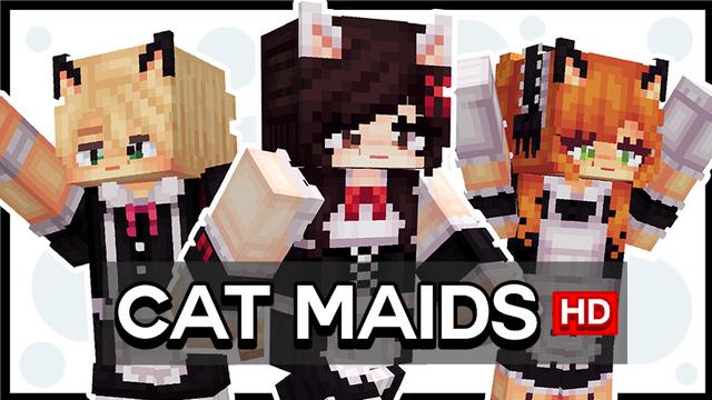 Thumbnail of the Minecraft Bedrock Marketplace product Cat Maids HD created by Wonder.