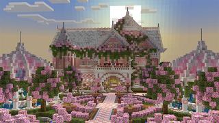 Screenshot of the Minecraft Bedrock Marketplace product Cherry Blossom House created by Wonder.