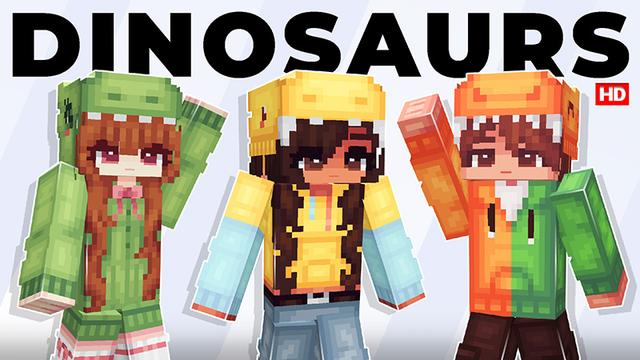 Thumbnail of the Minecraft Bedrock Marketplace product Dinosaurs HD created by Wonder.