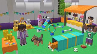 Screenshot of the Minecraft Bedrock Marketplace product HUNDE! created by Wonder.