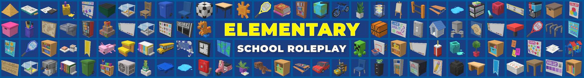 Panorama of the Minecraft Bedrock Marketplace product Elementary School created by Wonder.