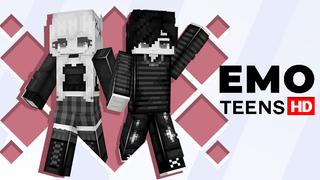 Thumbnail of the Minecraft Bedrock Marketplace product Emo Teens HD created by Wonder.