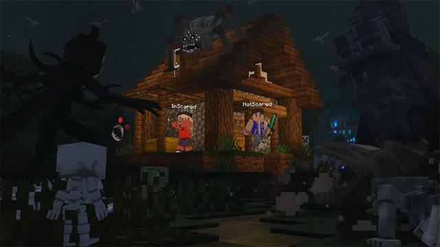 Screenshot of the Minecraft Bedrock Marketplace product Extreme Horror Add-On created by Wonder.
