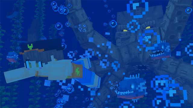 Screenshot of the Minecraft Bedrock Marketplace product Extreme Horror Add-On created by Wonder.