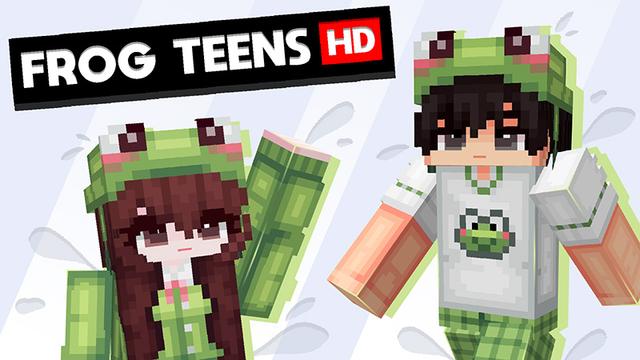 Thumbnail of the Minecraft Bedrock Marketplace product Frog Teens HD created by Wonder.