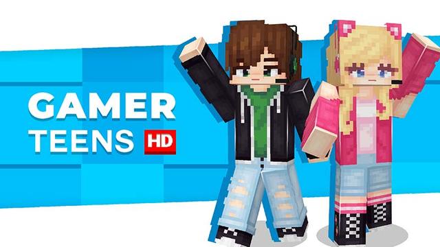 Thumbnail of the Minecraft Bedrock Marketplace product Gamer Teens HD created by Wonder.