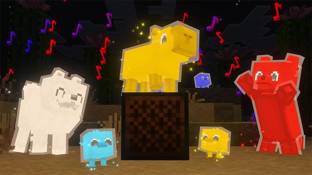 Screenshot of the Minecraft Bedrock Marketplace product Glow Pets created by Wonder.