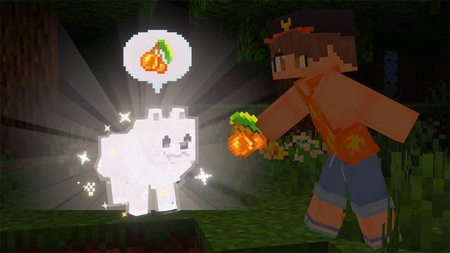 Screenshot of the Minecraft Bedrock Marketplace product Glow Pets created by Wonder.