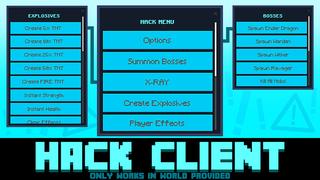 Thumbnail of the Minecraft Bedrock Marketplace product Hack Client created by Wonder.