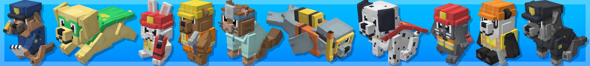 Panorama of the Minecraft Bedrock Marketplace product HERO PETS! created by Wonder.