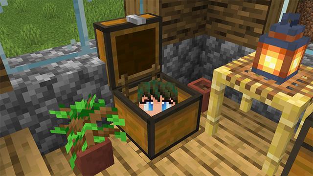 Screenshot of the Minecraft Bedrock Marketplace product Hidden Chest Base created by Wonder.