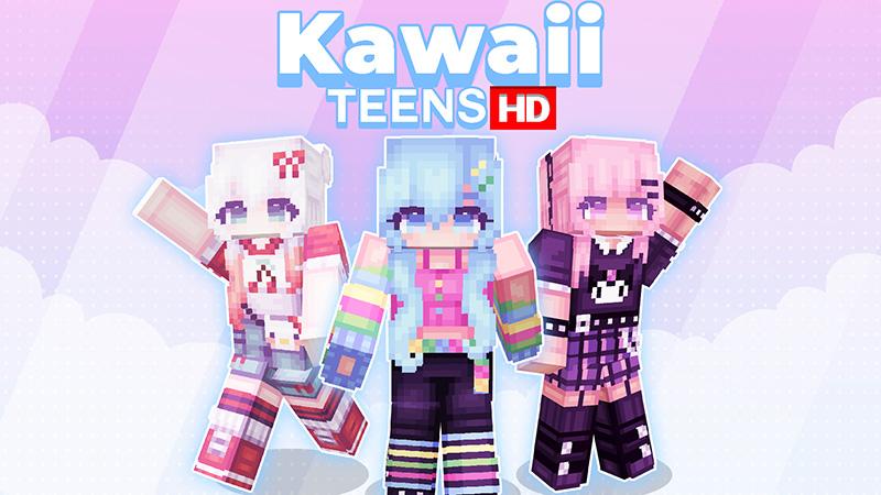 Thumbnail of the Minecraft Bedrock Marketplace product Kawaii Teens HD created by Wonder.