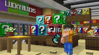 Screenshot of the Minecraft Bedrock Marketplace product Lucky Block Expansion created by Wonder.