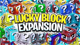 Thumbnail of the Minecraft Bedrock Marketplace product Lucky Block Expansion created by Wonder.