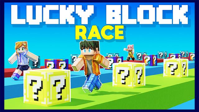 Thumbnail of the Minecraft Bedrock Marketplace product Lucky Block Race created by Wonder.