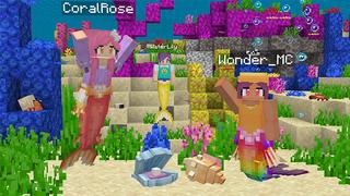 Screenshot of the Minecraft Bedrock Marketplace product Mermaids created by Wonder.