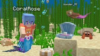 Screenshot of the Minecraft Bedrock Marketplace product Mermaids created by Wonder.