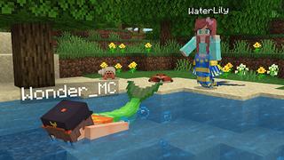 Screenshot of the Minecraft Bedrock Marketplace product Mermaids created by Wonder.