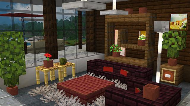 Screenshot of the Minecraft Bedrock Marketplace product Modern House created by Wonder.